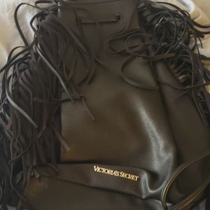 Victoria Secret backpack with fringe